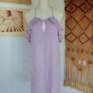 Purple flouncy mini cocktail dress NWT
